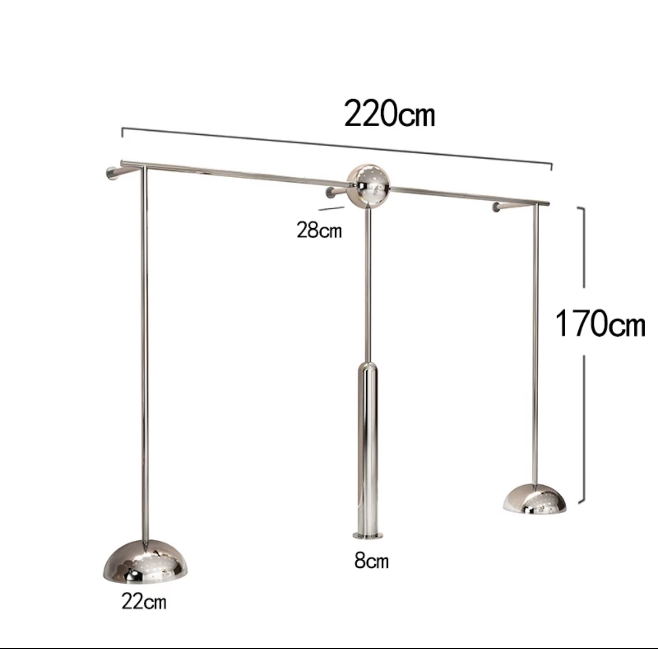 Clothing store display rack wall-mounted stainless steel children's clothing creative hanger