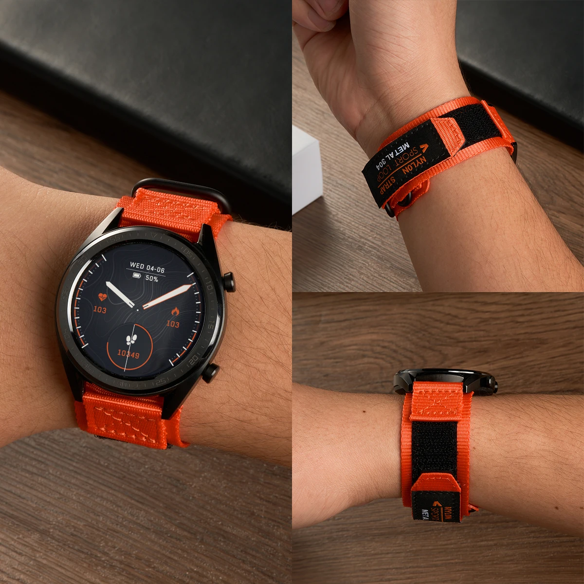 20mm 22mm Nylon Strap for Samsung Galaxy Watch 6 4 5 Pro Classic Gear S3 Active 2 44mm 40mm Correa Bracelet Huawei GT 4 3 2 Band
