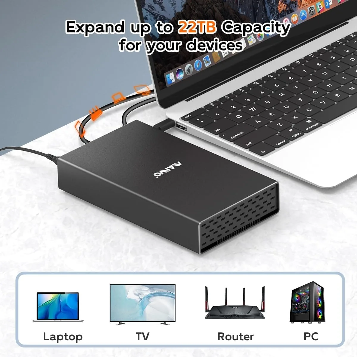MAIWO SAS to USB 3.0 하드 드라이브 어댑터 SAS/SATA 하드 드라이브 인클로저 리더 도킹 스테이션 (2.5/3.5인치 HDD/SSD 호환, …