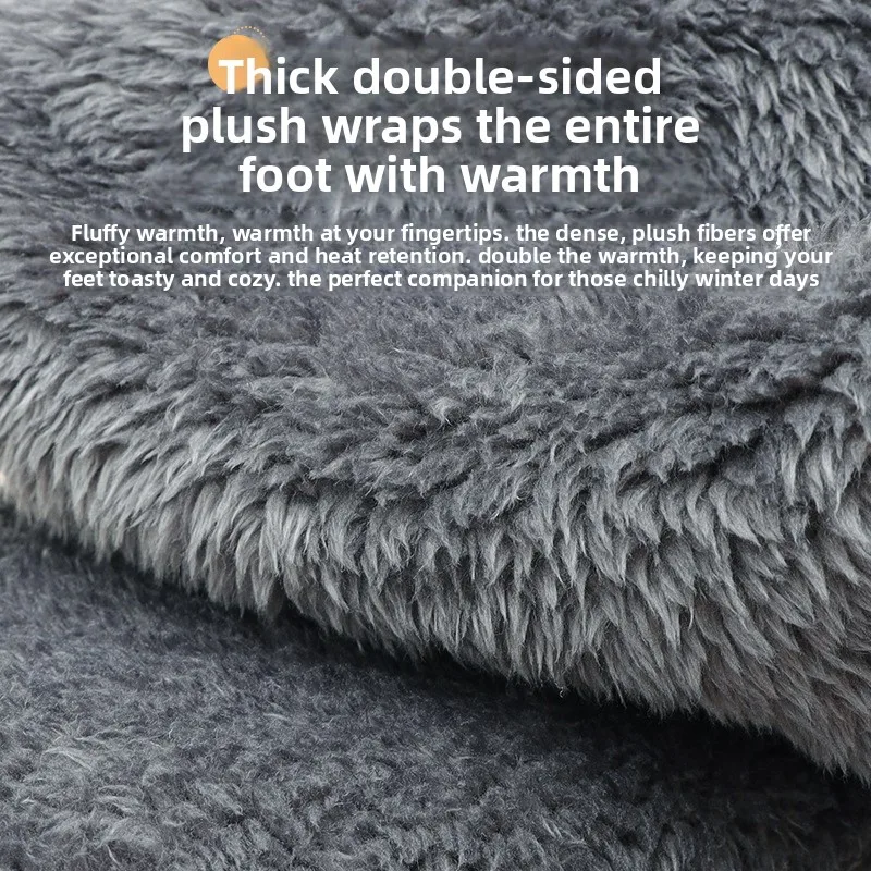 Winter enkelwarmersokken - thermische voet- en enkelsteun voor heren en dames |   Gietvriendelijke pantoffelsokken voor binnen