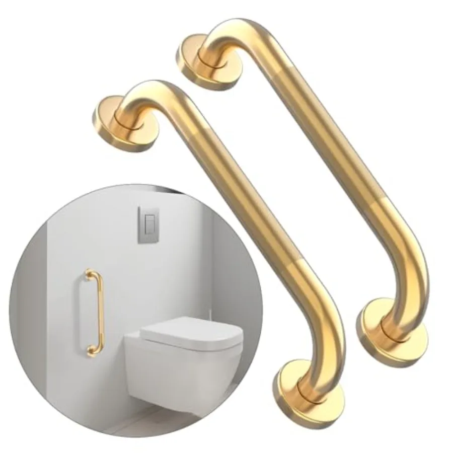 

Anti Slip Shower Grab Bar 2 Pack Bathroom Grab Bar Knurled Bathroom Balance Bar Safety Hand Rail Support Handicap Elderly jury