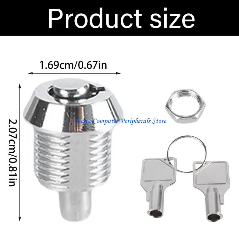 F68C 튜브형 키가있는 보석 박스 서랍 장비 용 가정용 푸시 캐비닛 잠금