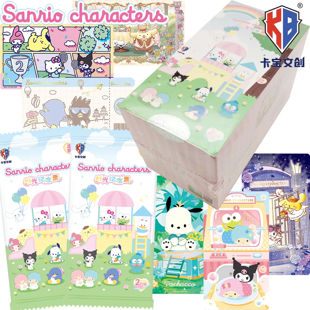 

Kabao Genuine Sanrio Collection Cards Famous Cartoon IP Anime Lovely Character Time Commemorative Ticket Cards Creative Toy Gift