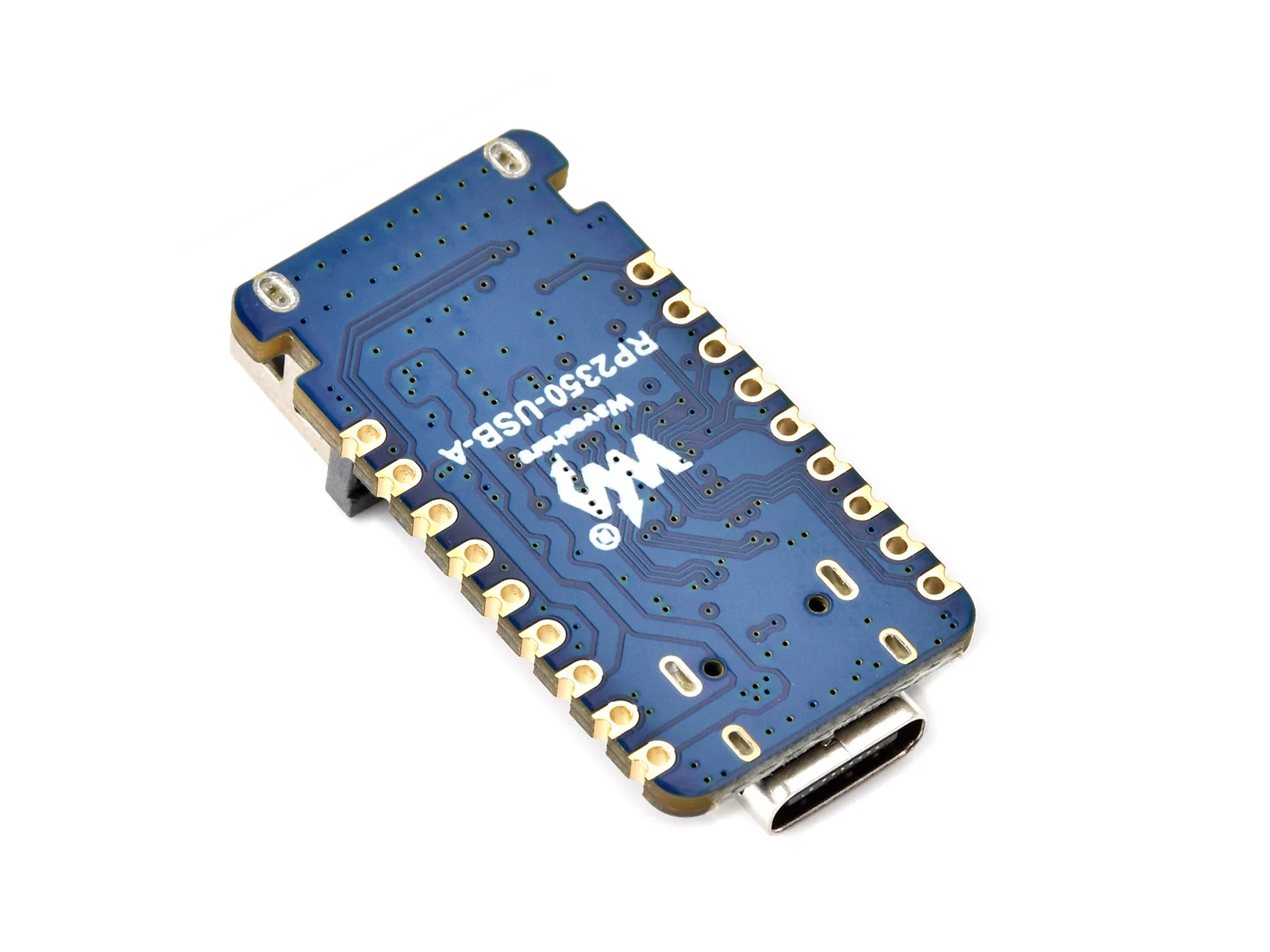 RP2350-USB-A Waveshare USB Mini Development Board oparta na dwurdzeniowym mikrokontrolerze Raspberry Pi o podwójnej architekturze 150MHZ