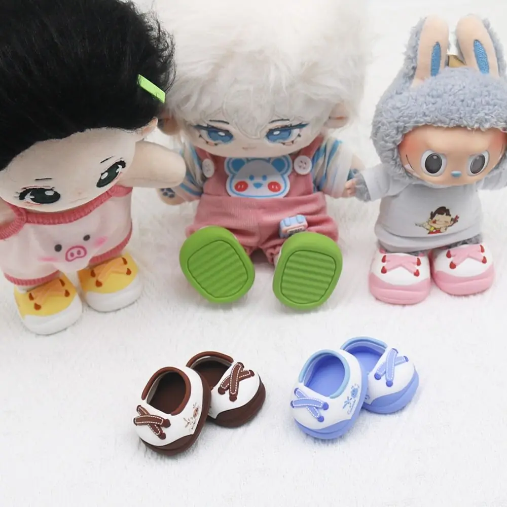 

Decoration Round Toe Cotton Doll Shoes Cartoon Cute Doll Walking Shoes Can Stand Hand-made Doll Shoes Cotton Doll Toy