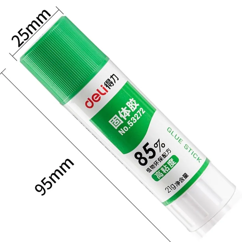 Deli 9g PVP Solid Glue Stick Green Environmental Safe Non-toxic Children DIY Bonding Crafts Tool School Office Supply Stationery