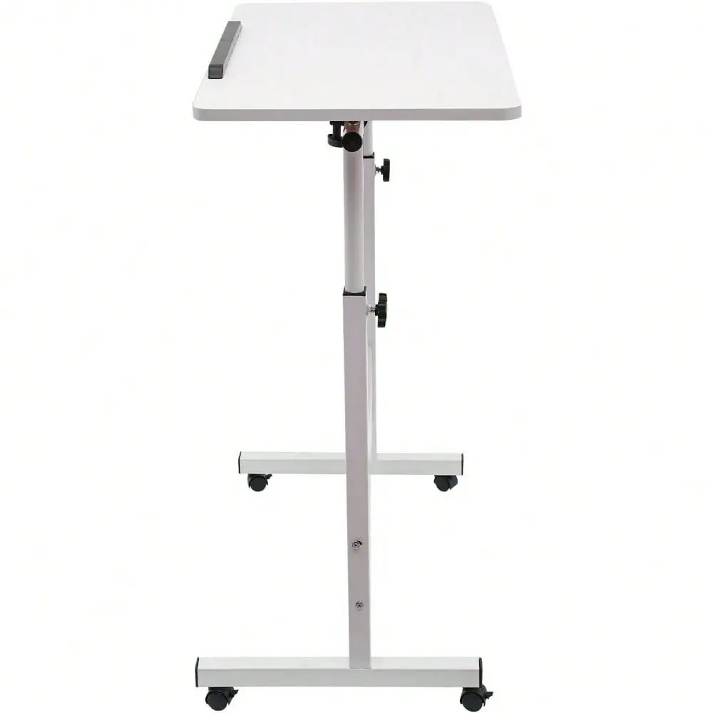 

Standing Desk, Lectern With Wheels, Podium Stand Height Adjustable, Mobile Desk Workstation, Rolling Desk Rolling Computer Cart