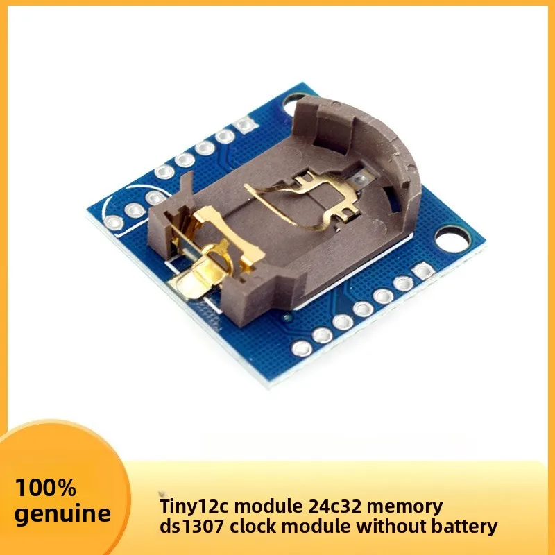 Tiny I2C 24C32 EEPROM Memory Module with DS1307 RTC Battery Included