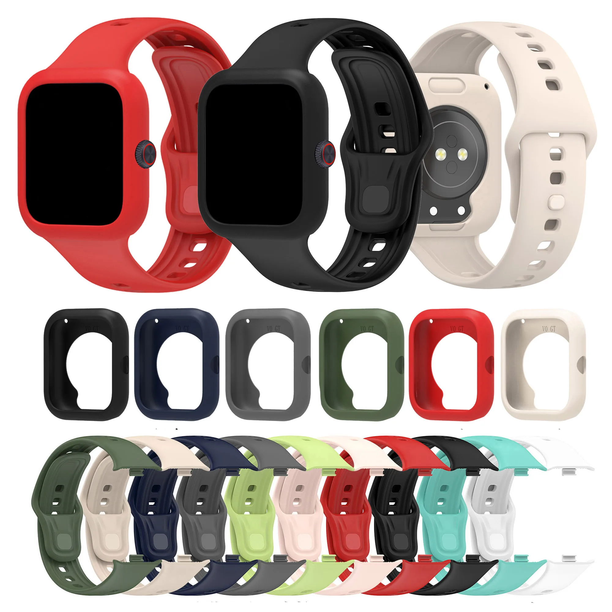 

Силиконовый ремешок + защитный чехол для vivo WATCH GT/IQOO Watch GT Smart Watch Band