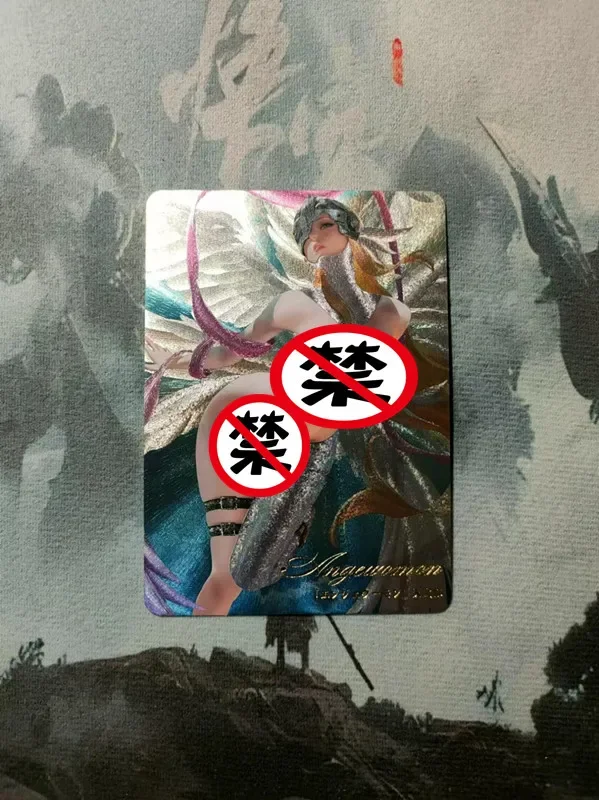 1 ชิ้น/เซ็ต DIY อะนิเมะเทพธิดาการ์ด Angewomon อะนิเมะ Series ACG เซ็กซี่ Kawaii ของเล่นของขวัญเกมการ์ตูนคอลเลกชันการ์ด
