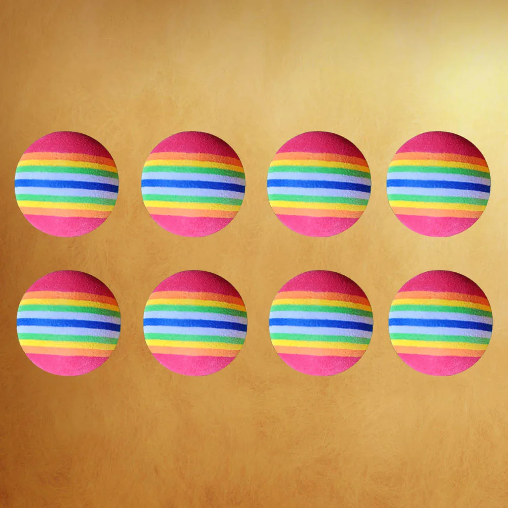 8 قطعة 38 مللي متر كرات تدريب الجولف إيفا الملونة خفيفة الوزن آمنة للأثاث والنوافذ الزجاجية ممارسة في أي مكان كرة إسفنجية #1