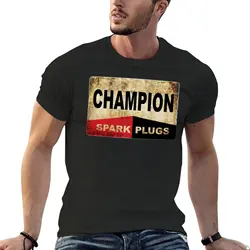 Champion Spark Plugs T-Shirt animal print shirt for boys Aesthetic clothing t shirt man boys t shirts t shirts for men cotton