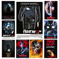 1pc Friday The 13th Horror Films Poster Wall Art Home Decor Room Decor Digital Painting Living Room Restaurant Kitchen Art