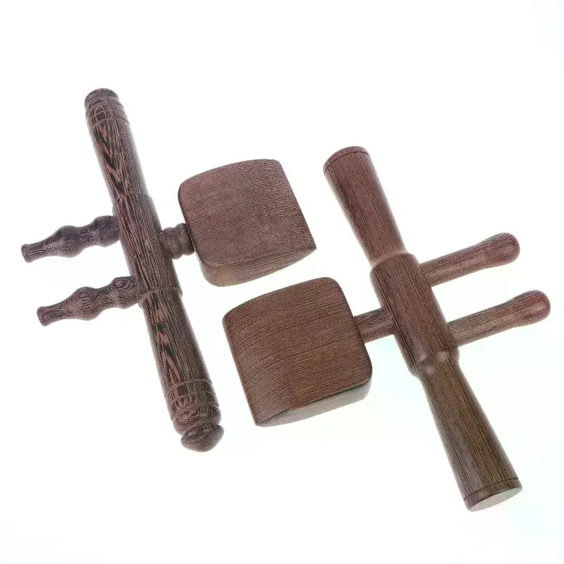 /Kuz/Open Back Tool Scraping Massage Guasha Rolling Stick Hand-Held Special Wenge Wood Massage Rolling Tools