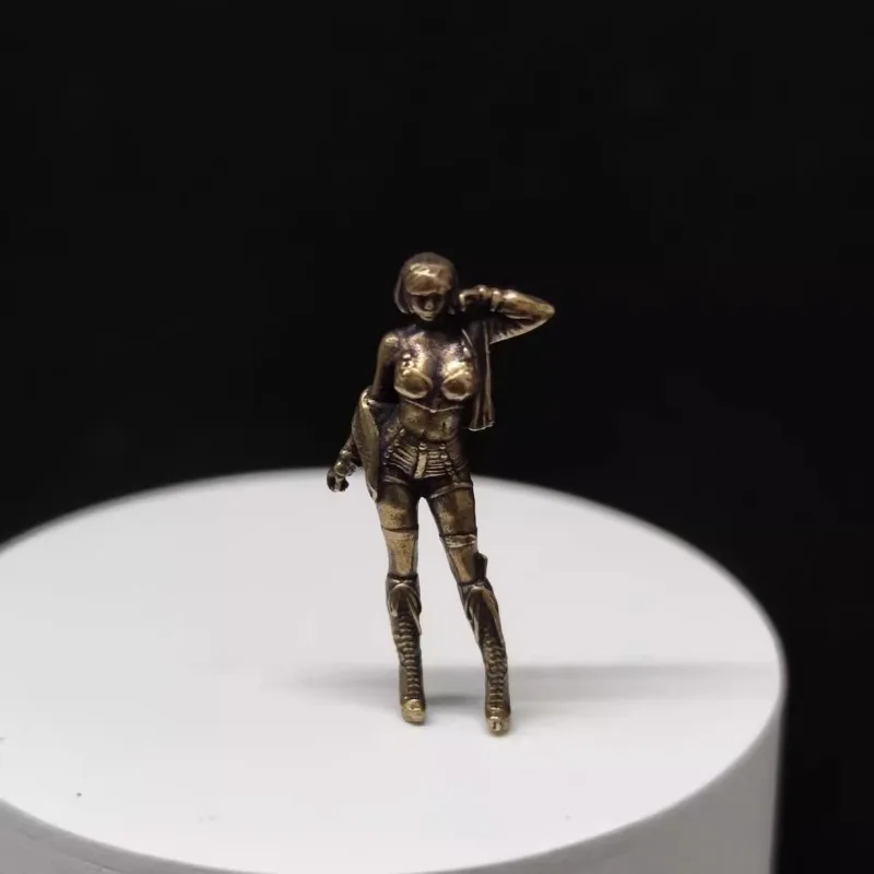 황동 모던 하이 부츠 뷰티 1:64 모델 액션 피규어, 미니어처 데스크탑 자동차 인테리어 장식 액세서리 장난감