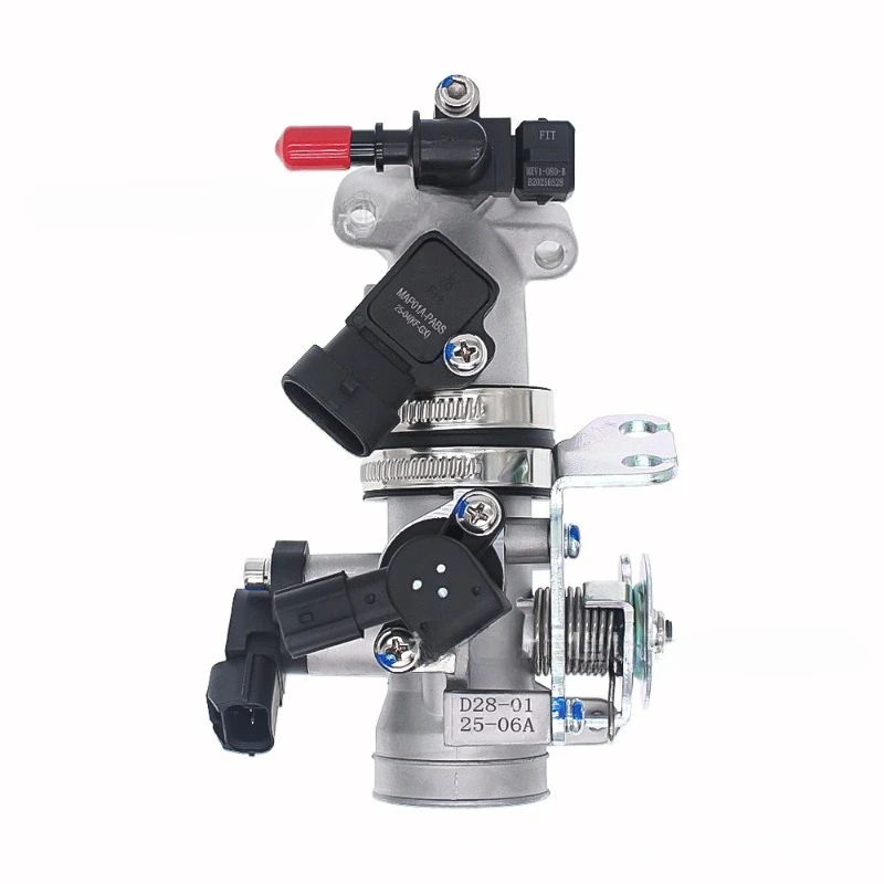 Fuel injection valve assembly, throttle body, suitable for GY6 169cc, 170cc EFI, 200cc engines