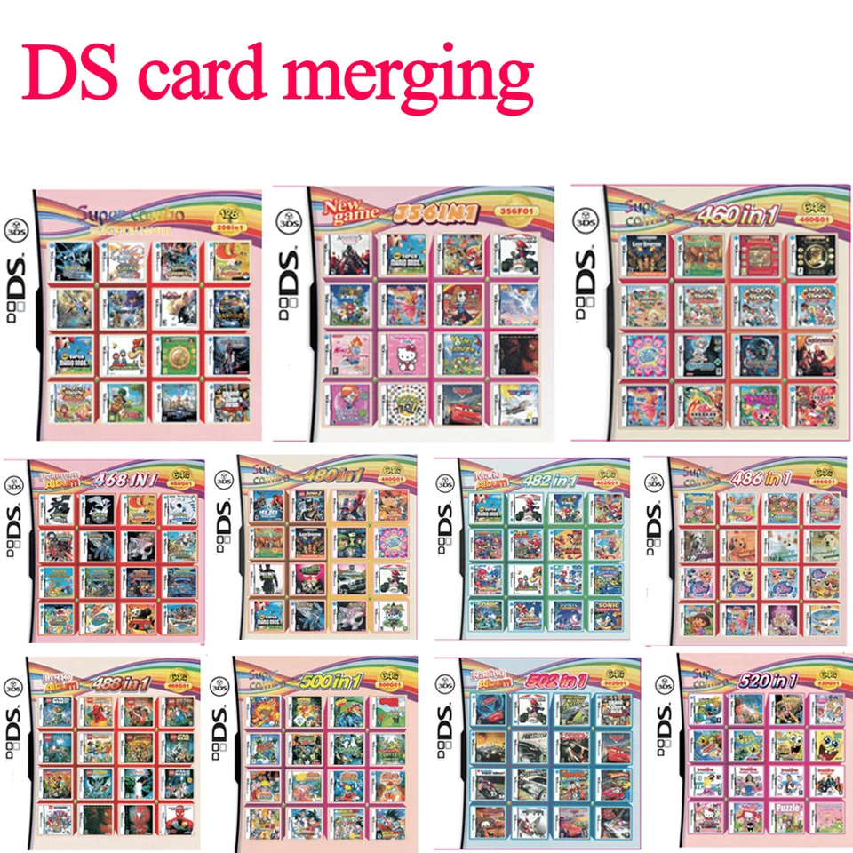 208 4300 in 1 MULTI CART Super Combo Video Games Cartridge Card