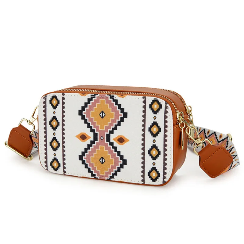 

Bohemian Style Women Wallet Purse Chic Lady Clutch Bag For Cards Keys Phone Holder Large Capacity Handbag Crossbody Shoulder Bag