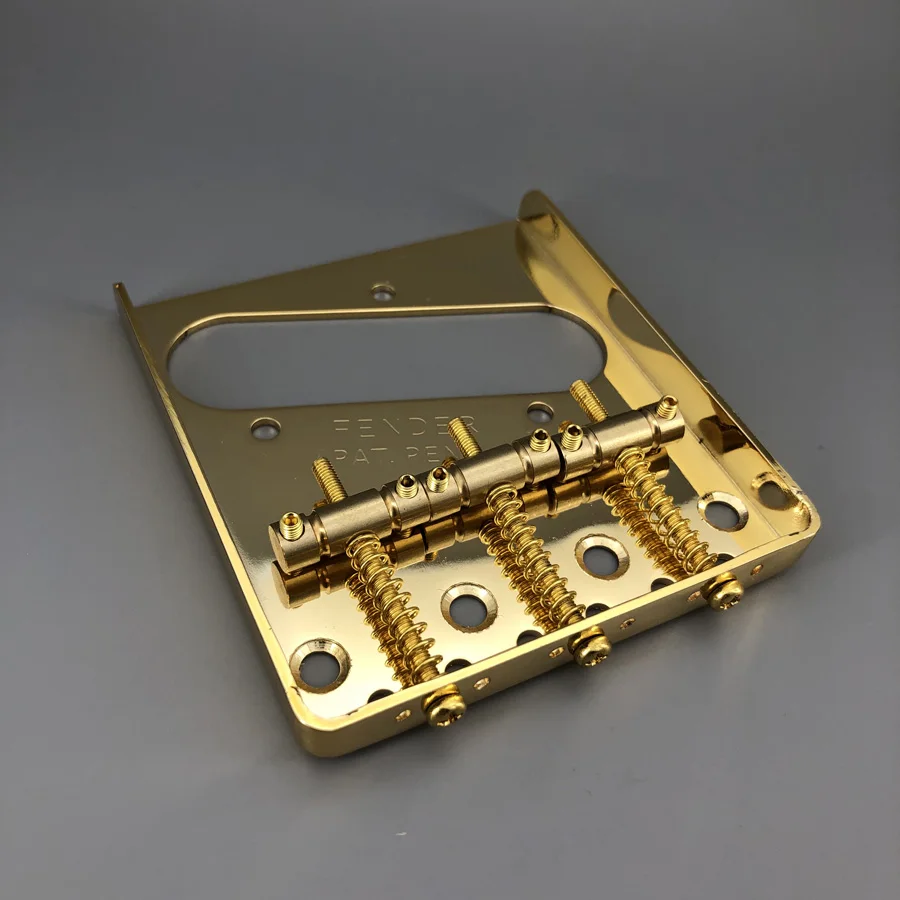 Gold Vintage Guitar Bridge Brass Saddle Guitar Accessories For Tele Guitar