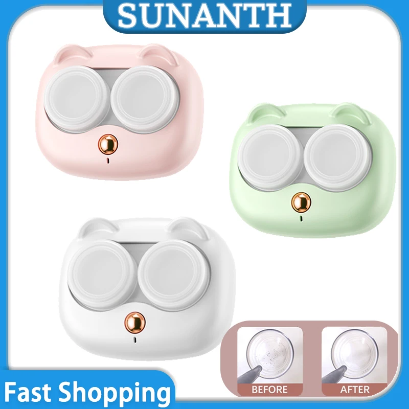 Portable High Frequency Contact Lens Cleaner Case