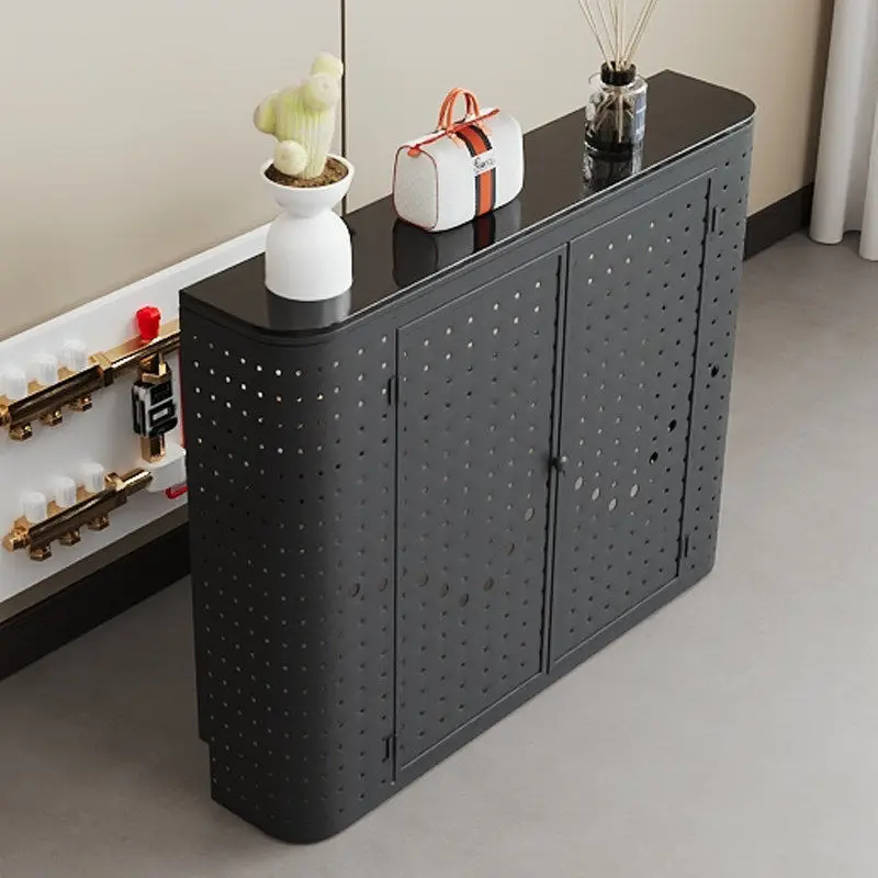 Water separator, shield, shield cabinet, geothermal decoration cabinet, floor heating radiator, valve, water meter, pipe, cover