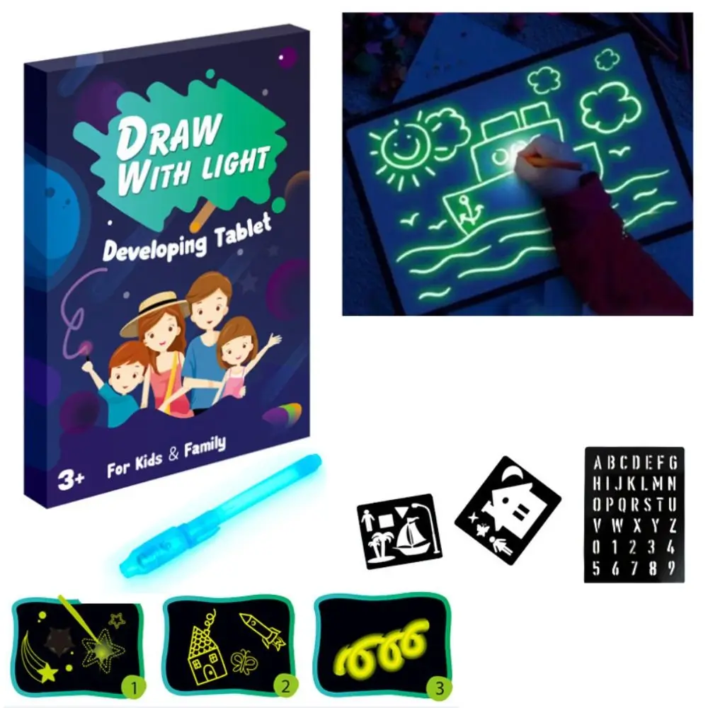 KT Board Children's Luminous Writing Board Children's Gift Kid Educational Doodle Drawing Board Glow-in-the-dark