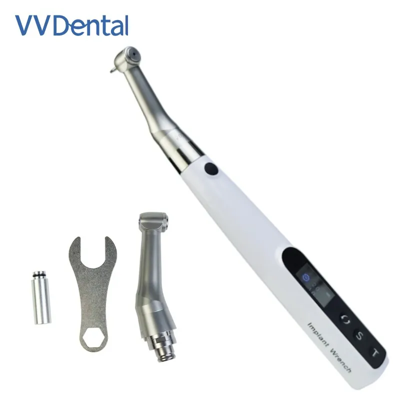 

VV Portable Implant Drills Torque Electric Wrench Dental Surgical Motor 20:1 Angle Irrigation Water Slow Speed Handpiece