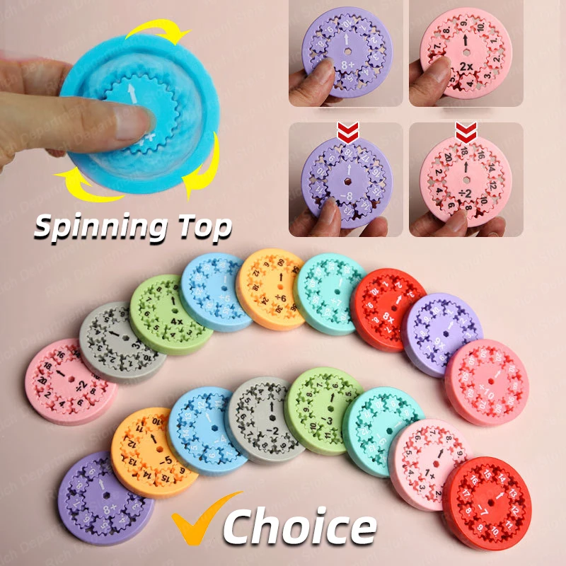 Math Fidget Spinners Fingertip Math Puzzle Toys Math Games MathOperations Decompression Games Desktop MathMultiplication Games