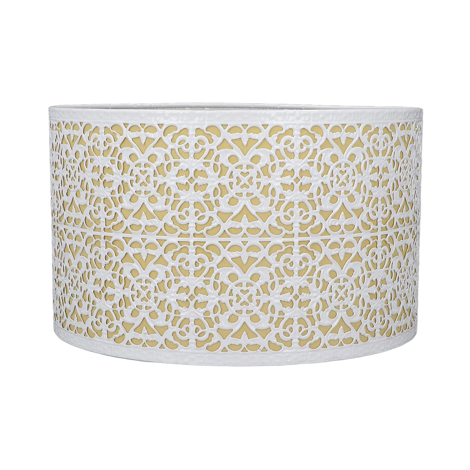E27 Lamp Shade Strong Light Transmittance Metal Anticorrosive Paint Coating Filters Strong Light Hollow Lamp Shade for Bedroom