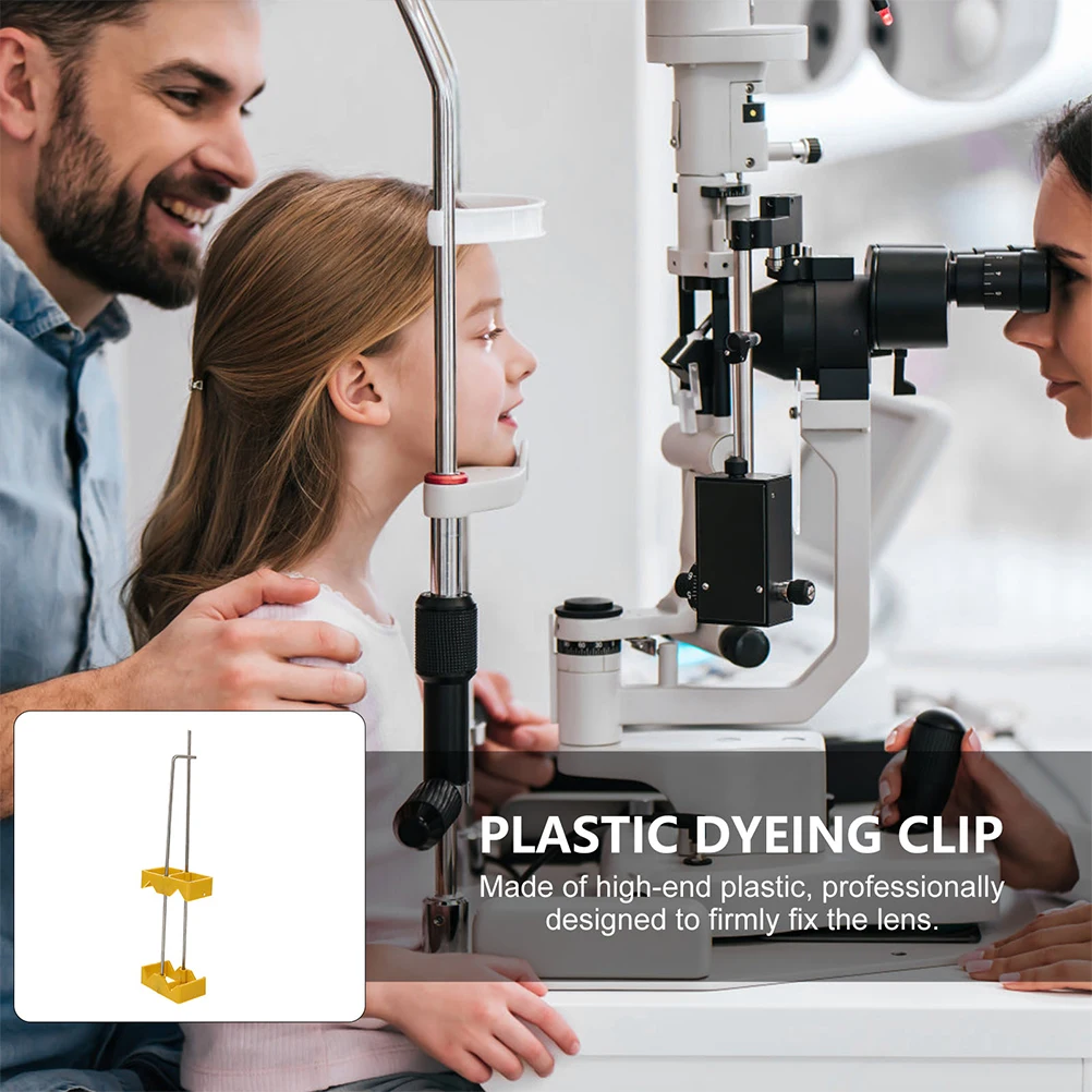 

3pcs Lens Dyeing Tool Tint Machine Eyeglass Dyes Toning Holder Stand Plastic Rack High Quality Durable Smooth Surface Firm