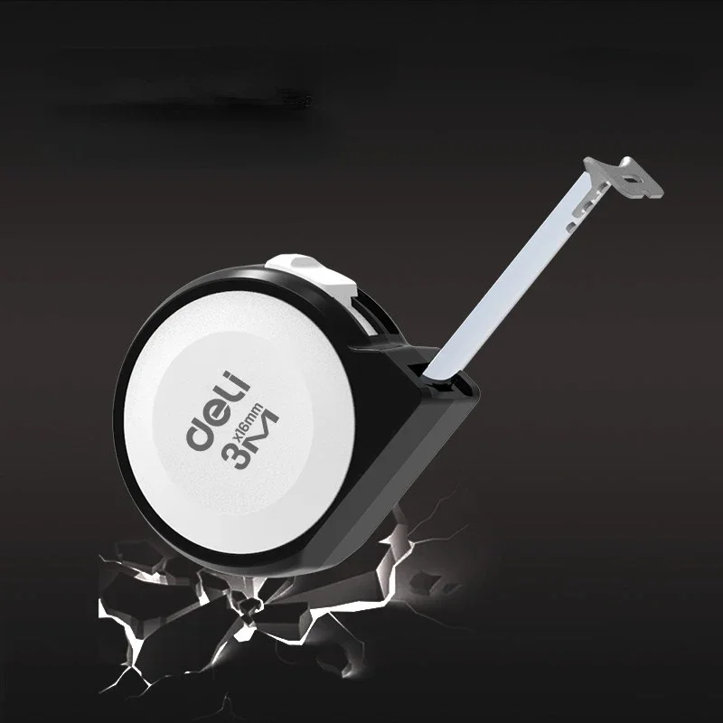 Deli Hand Tools Multi Specification Home Tape Measure Beautiful Color Matching ABS Shell Woodworking Measuring Tape Measures