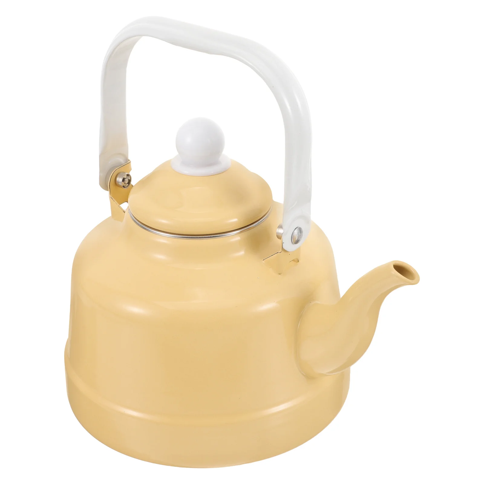 

Large-Capacity Enamel Water Kettle Heat-Resistant Stovetop Tea Pot Smooth Flow Practical Gift Tea Pot Teakettle