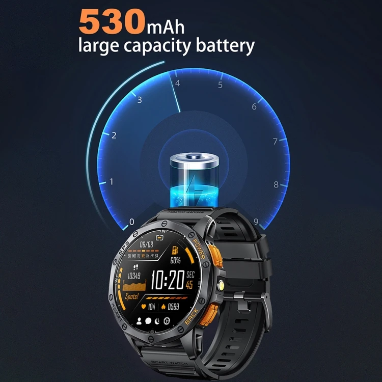 TJXL-Dropshiping 1.43 بوصة LEMFO K67 AMOLED شاشة GPS ساعة ذكية رياضية، دعم المكالمات / مراقبة الصحة #6