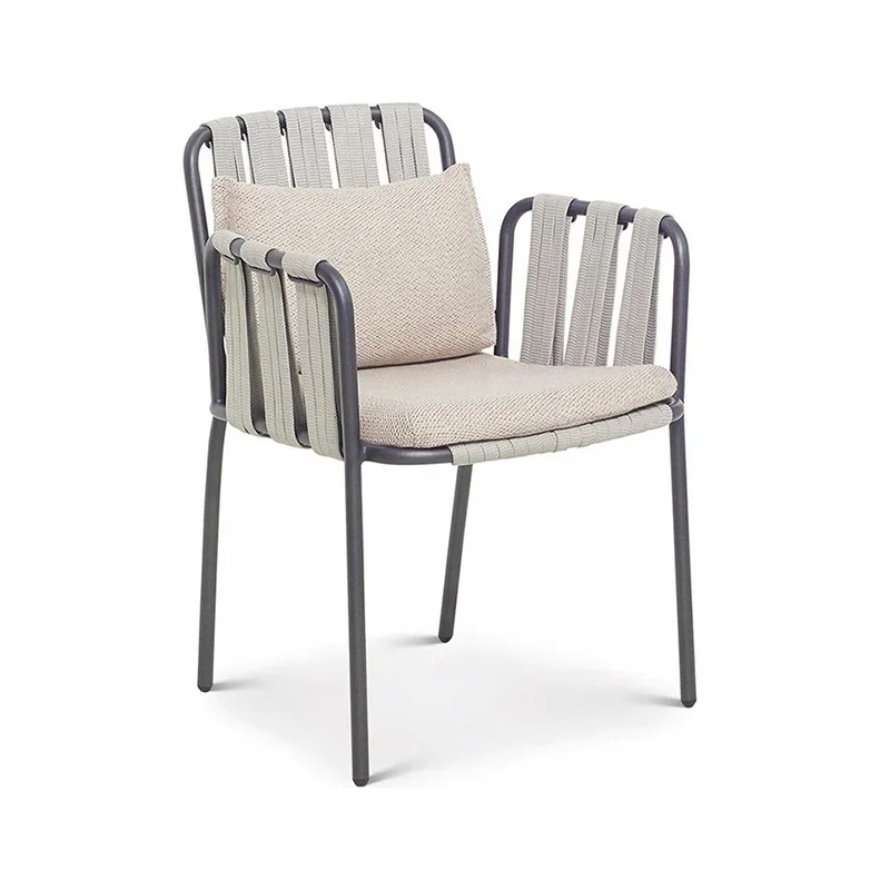 

Outdoor Furniture Restaurant Aluminum Table And Chair Modern Villa Courtyard Dining Table And Chair Set Solid Wood Waterproof