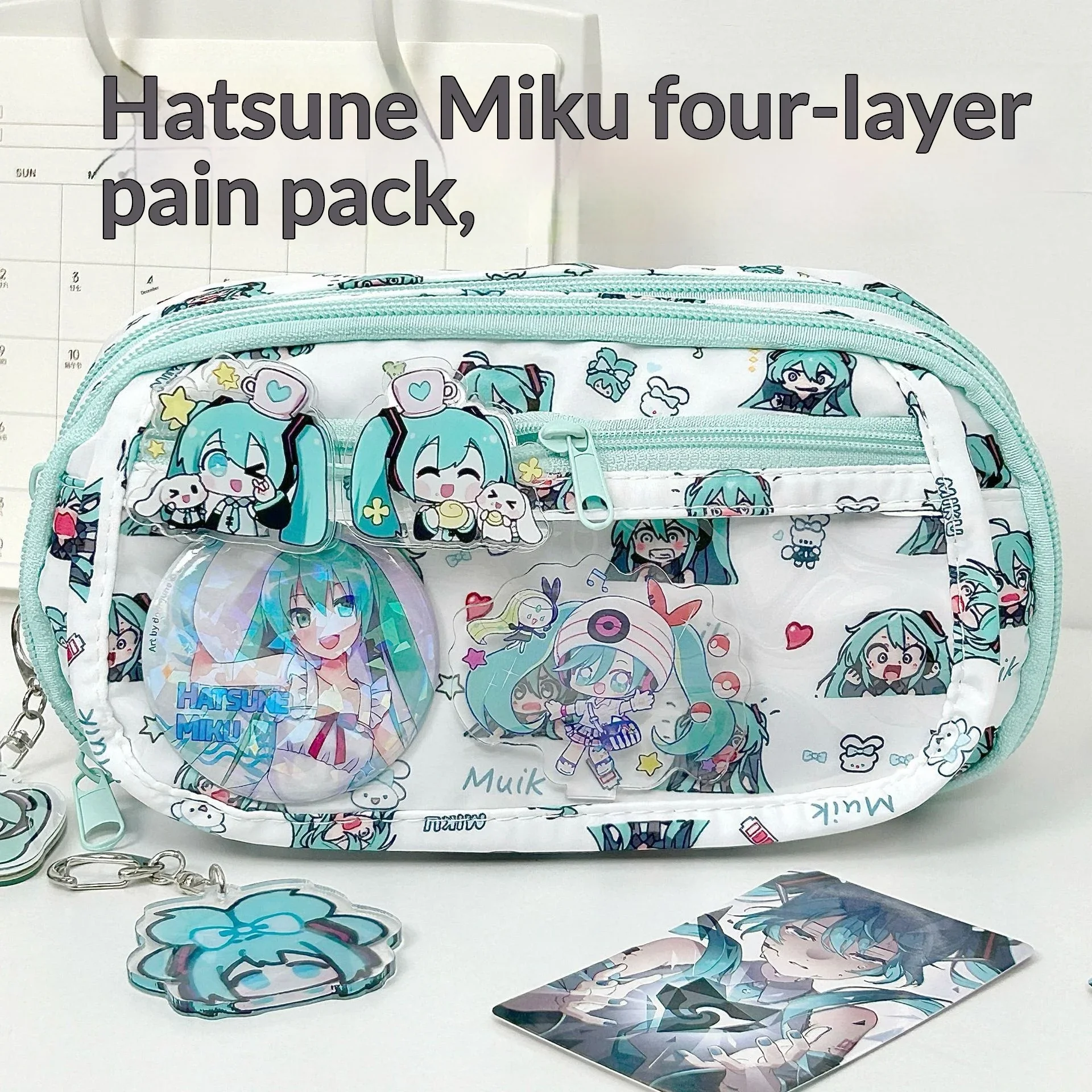 Hatsune Miku Cute Large Capaci - Pencil Case Large ulasan dan harga