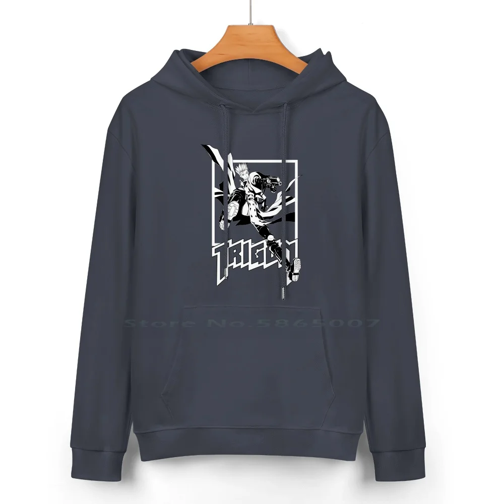 Pure Cotton Hoodie Sweater 24 Colors Vash The Stampede Anime Manga 90s Retro Vintage Sci Fi 100% Cotton Hooded