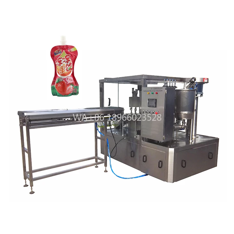 الصناعية التلقائي الفاكهة هريس صلصة لصق الفطر دوق باك ماكينة تعبئة وتغليف الأكياس #1