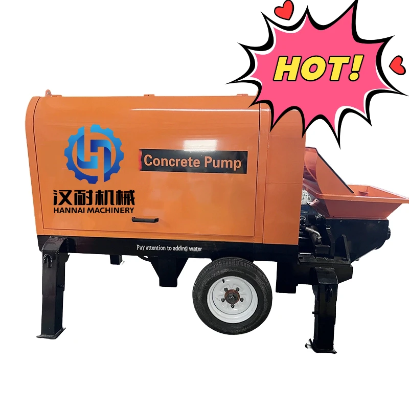 2025 low priceNew Mini Concrete Mixer Pump Machine Diesel Engine Portable Mobile Concrete Pumps Concrete Construction Mixer Pump