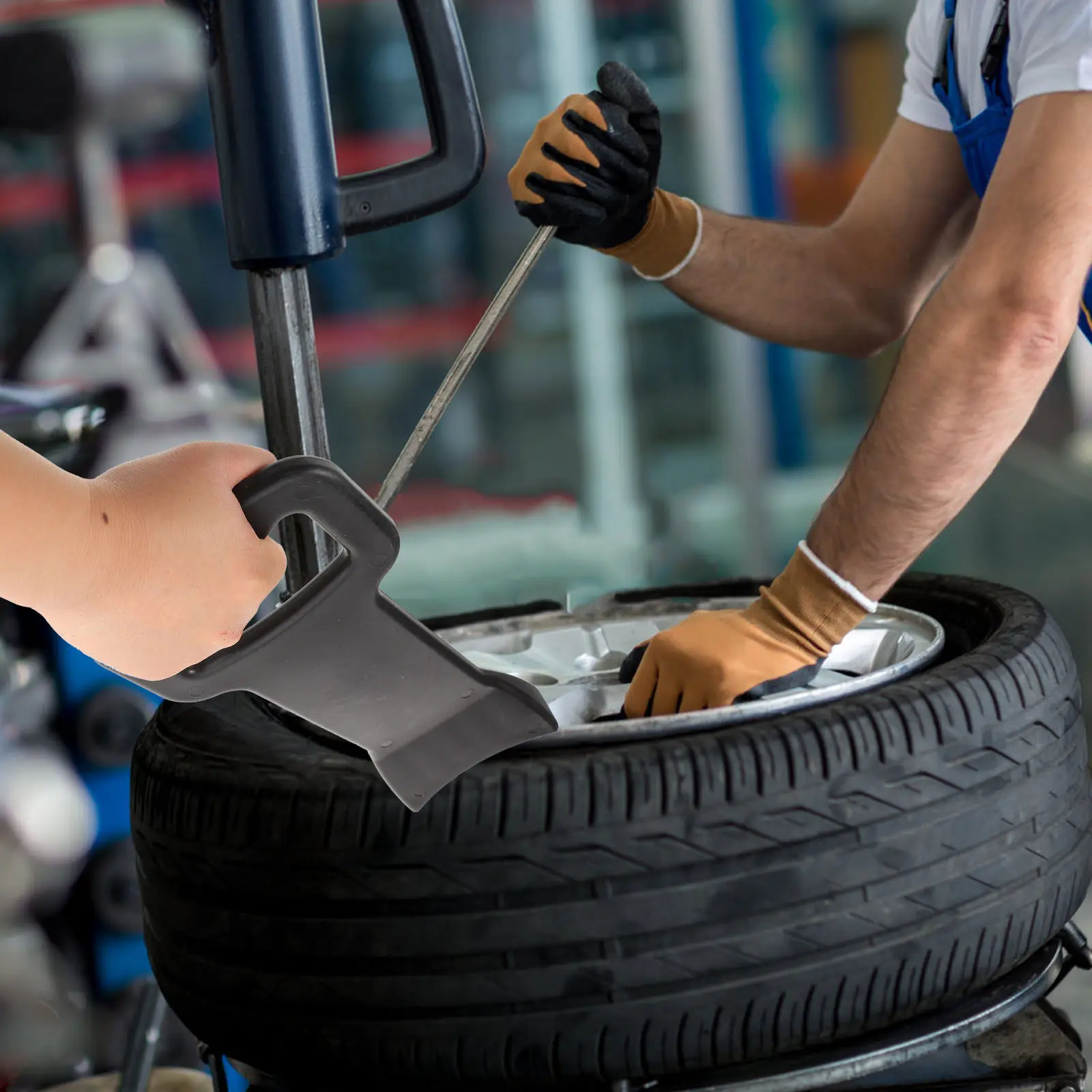 Tire Changer Mount Pad Plastic Tool Easy Operation Car Tire Installation Assist Wheel Changer Mount Pad Vehicle Supply