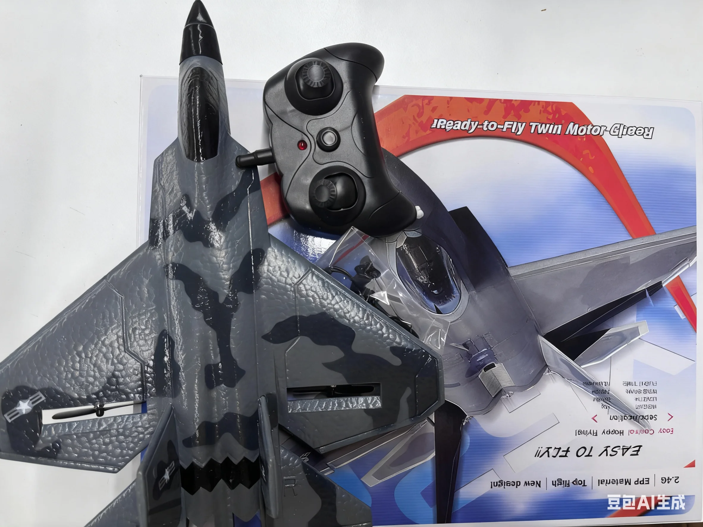 

Fx622 Реалистичный боевой радиоуправляемый самолет-планер, пенопластовый планер, подходит для начинающих, 2-канальный дифференцированный 3-осевой гироскоп, высокопроизводительный дрон F22