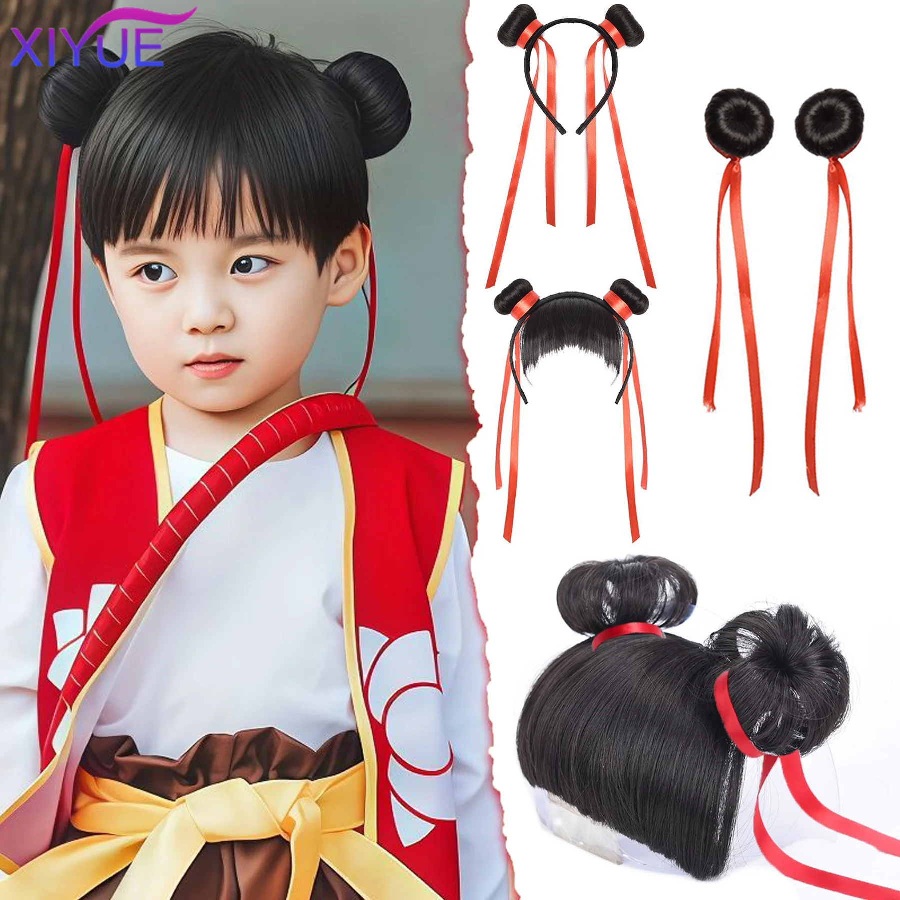 

Fashionable Headband with Nezha themed Cute hairclips as Movie Nezha Adorable Hair Accessory Nezha inspired Headband