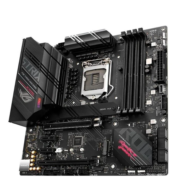 オリジナルの中古マザーボード,Intel Rog Strix B560-G,wifi,b560,ddr4,128GB,lga 1200,usb 3.0,sata3,デスクトップ用