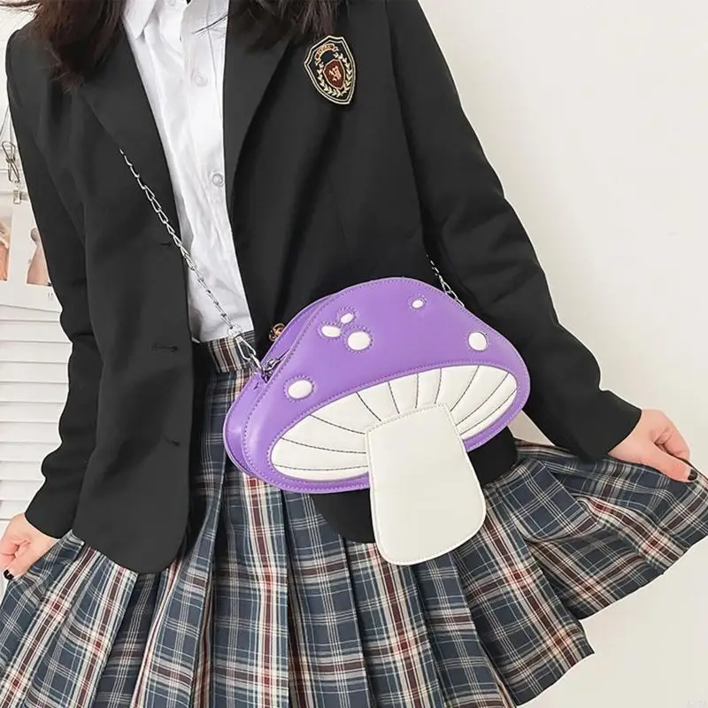 

Women Lovely Mushroom Shaped Shoulder Bag Summer Crossbody Bags Travel 547A