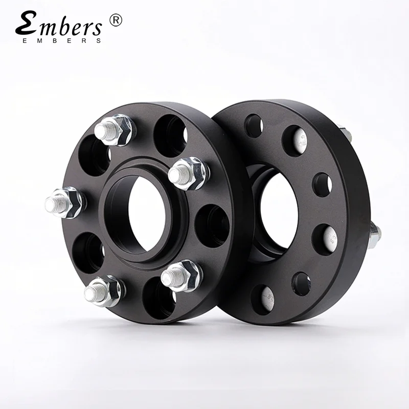 엠버스 알루미늄 휠 스페이서 5x114.3 센터 보어 64.1mm 나사 크기 M14x1.5 허브 어댑터 확장기 테슬라 모델 3 Y X 1개