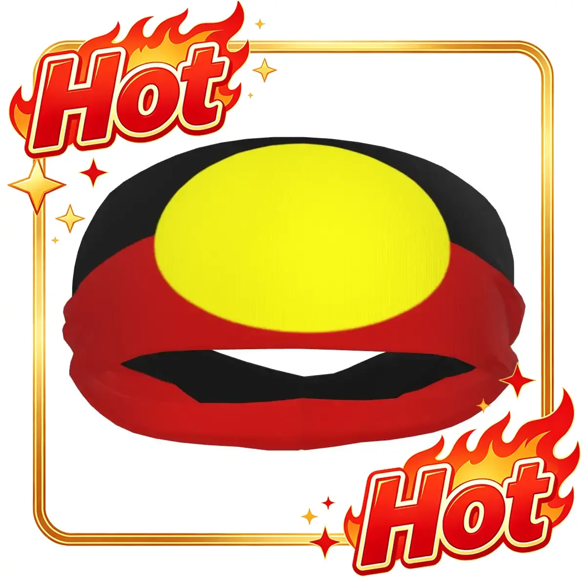 Custom Headband Australian Aboriginal Flag Headwrap Hairband for Tennis Gym Fitness Headwear Hair Accessories