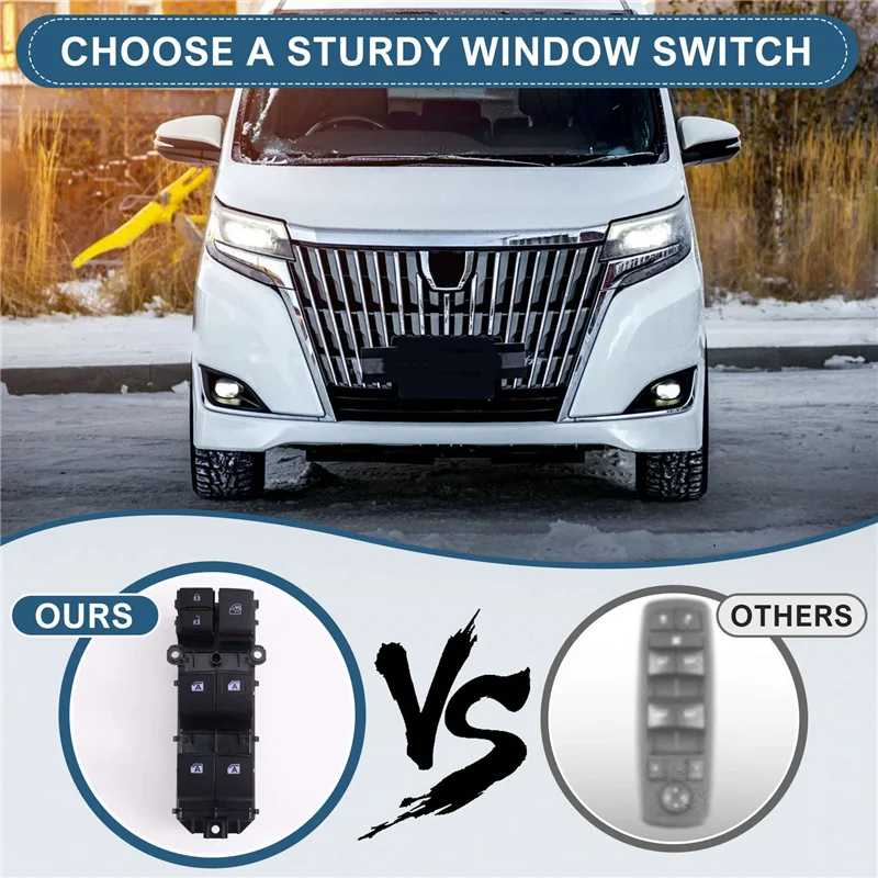 

Trending 84040-28080 Car Power Window Switch Electric Glass Switch For Toyota Esquire Noah Voxy 8404028080 Automotive Accessorie