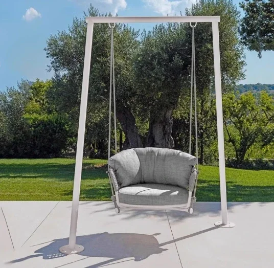 The product can be customized. Swing hanging chair outdoor courtyard, single hanging hammock