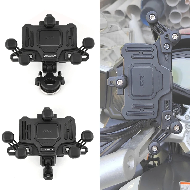 

FOR BMW R1200R R 1200R R 1200R 2006 2007 2008-2018 Motorcycle Accessories Handlebar Mirror Mobile Phone GPS Stand Bracket