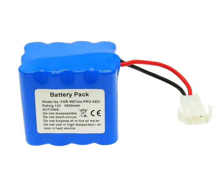 12V 4500mah High Quality Customs Lithium Ion Replacement Medical Li-ion PRO AED LIFE-POINT Ba ttery