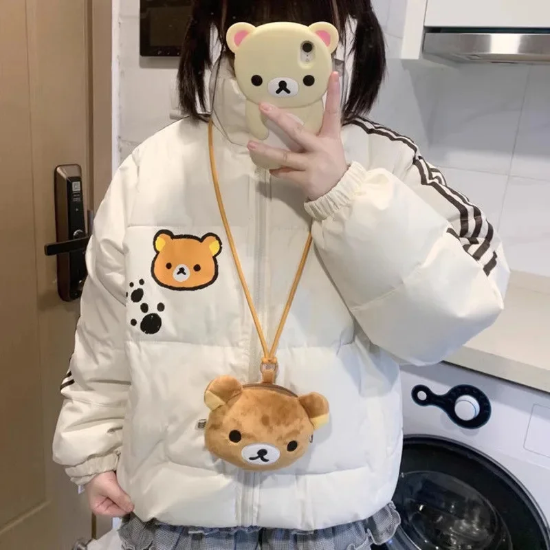 Bear Wallet Brother Sister Zero Crossbody Bag Hanging Bag Bear Cute Hanging Rope Middle Aged Zero Wallet Lolita Bag Girl New
